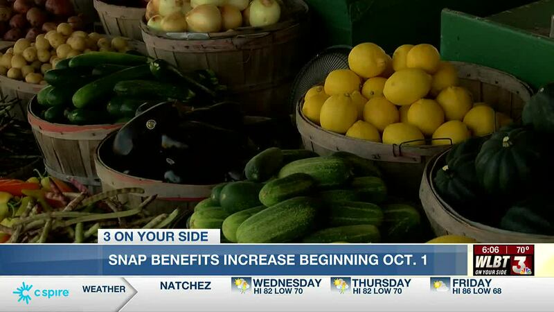 Snap benefits increasing October 1
