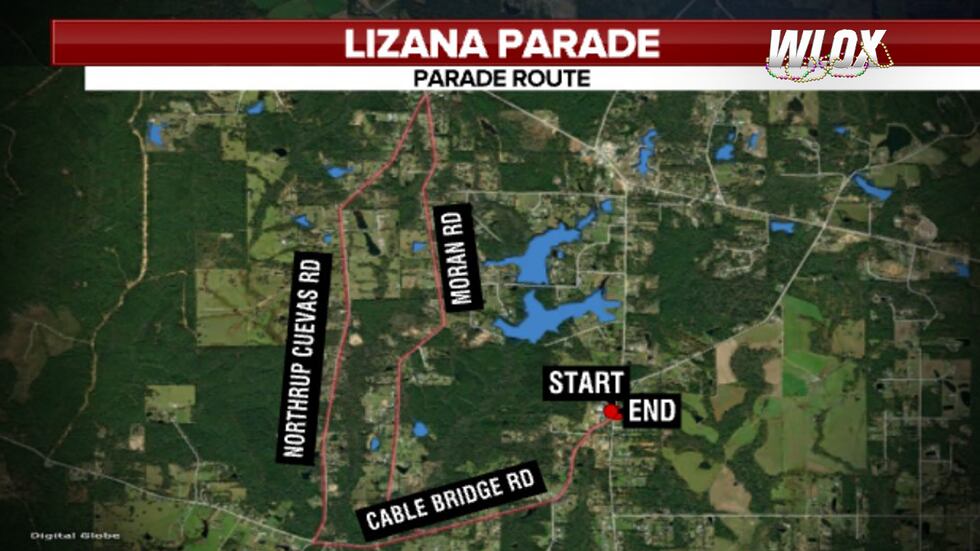 Lizana Mardi Gras Parade Route for 2023