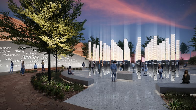 FILE - This rendering provided by Clark County, Nev., on June 2, 2023, shows one of five...
