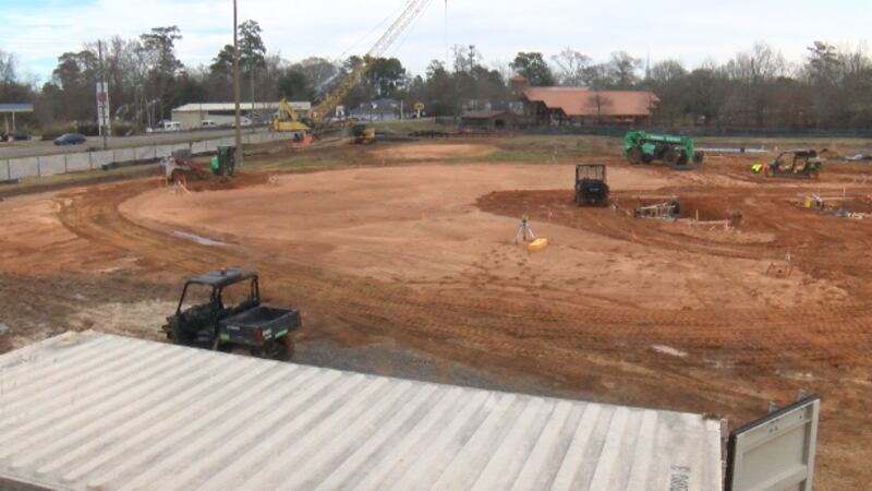 Construction of phase one of the Serengeti Springs Water Park should be finished by early summer.