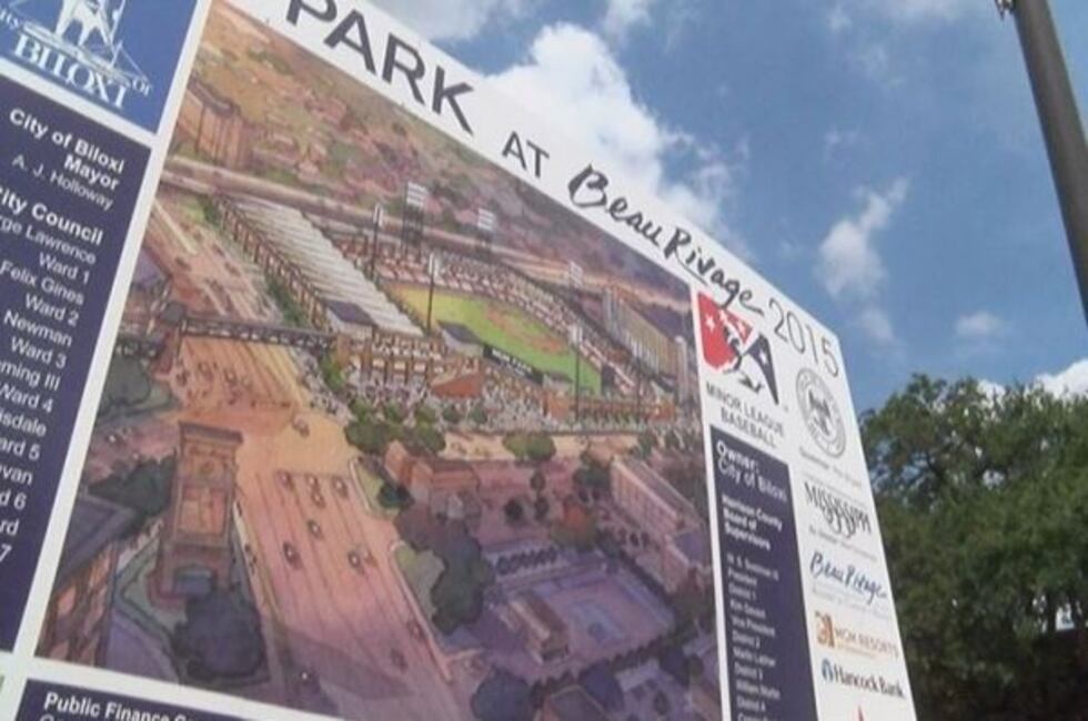 Rendering of Biloxi Baseball Stadium. (Photo source: WLOX News)