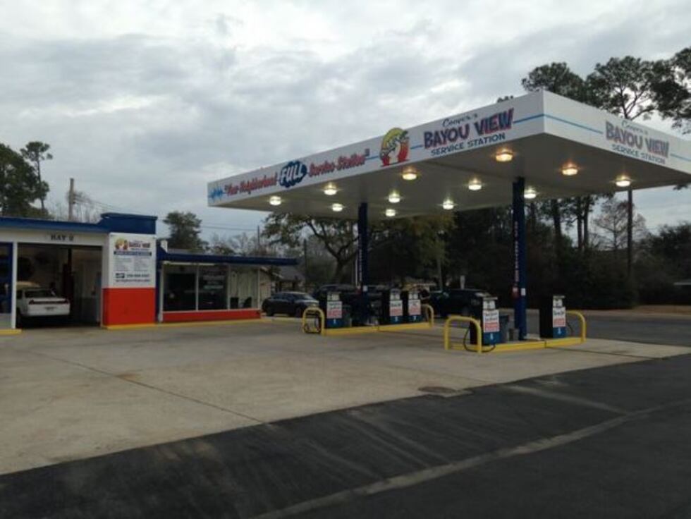 A Gulfport service station that opened in 1957 has been restored to its former glory. (Photo...