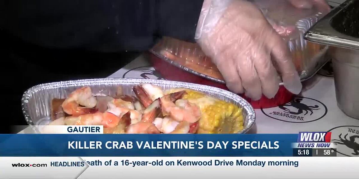 Killer Crab in Gautier serving heart-shaped specials for Valentine’s Day
