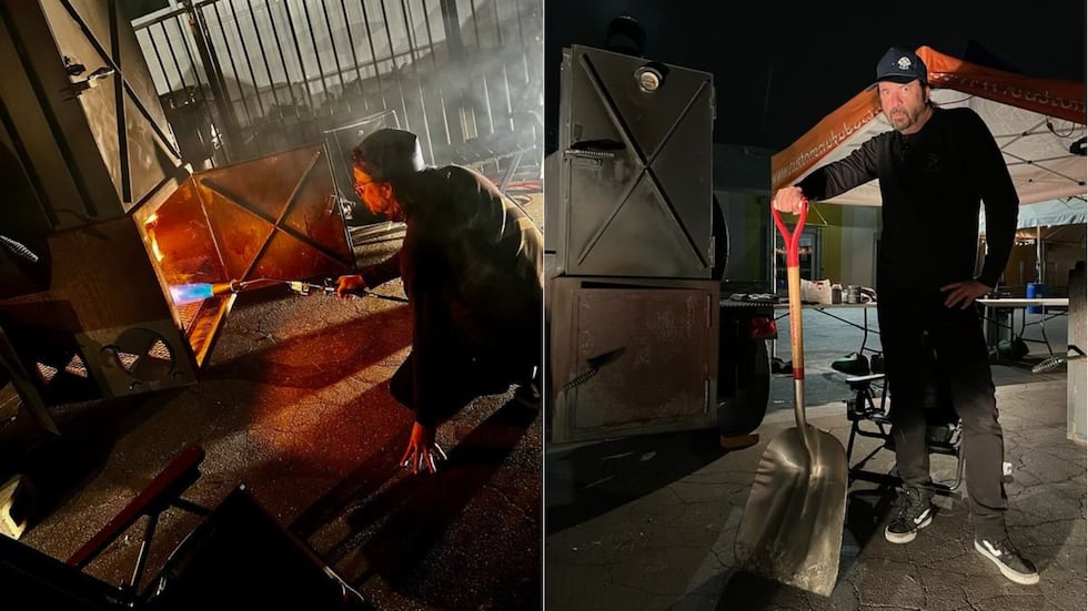 Dave Grohl and his friends showed up on Feb. 22 with his barbecue smokers, ready to cook for...