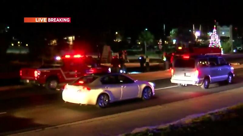 Police in Pass Christian are searching for a car that hit a woman on Hwy 90 Friday night.