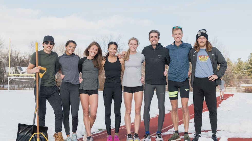 Pass Christian native Cory McGee, pictured third from left, is part of a professional running...