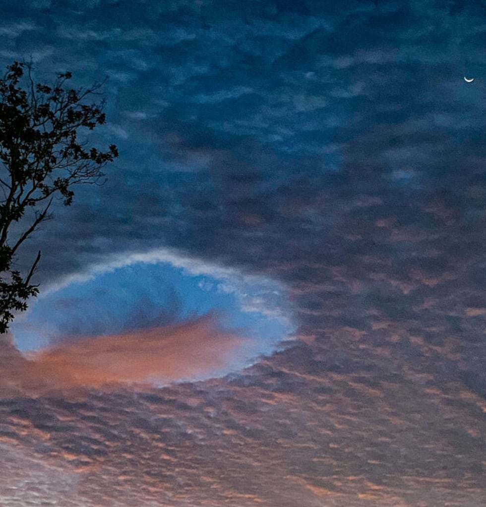 Picture of a hole in a cloud sent from a WLOX viewer