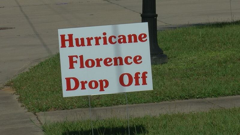 Hurricane relief drop-off locations are popping up across south Mississippi.