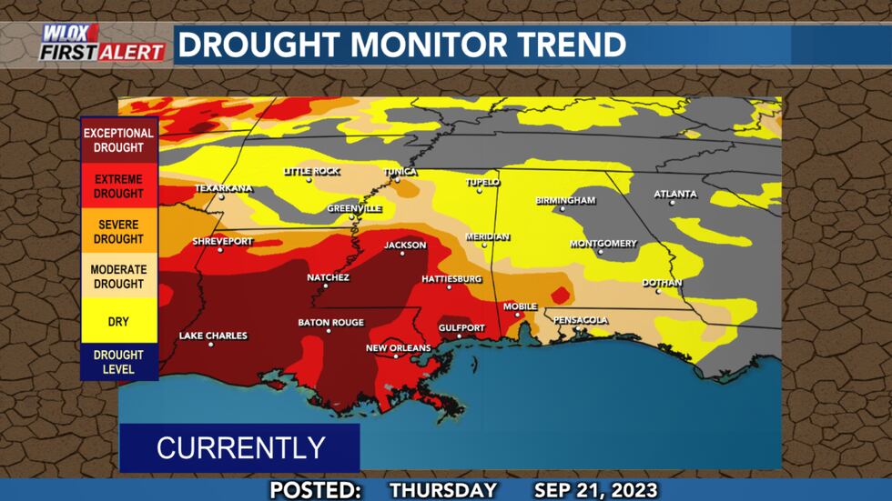 As of September 21 2023, the 'extreme' drought has intensified to an 'exceptional' drought...