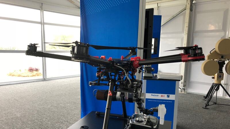 Drones are a big part of modern security systems, Fleming says. (Photo Source: Rapiscan Systems)