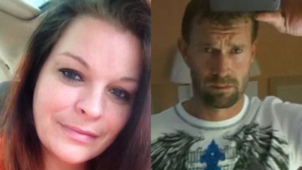 Cassie Bowman, pictured left, and Jason Stone, right, were killed after police say a truck...